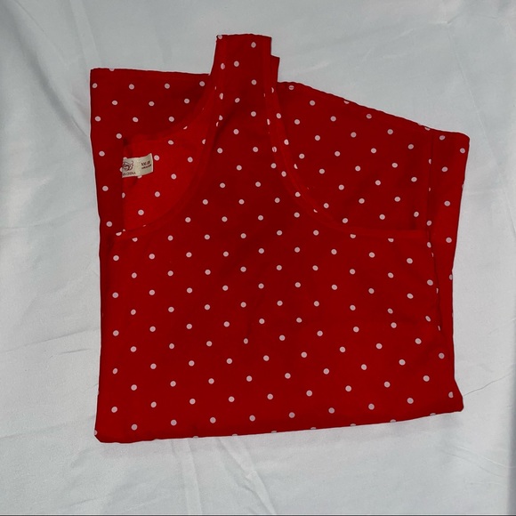 Faded Glory Red Polka dot Tank Top - Picture 5 of 6